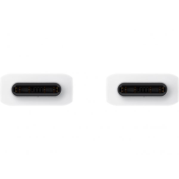 Samsung Original câble USB-C vers USB-C - 1.8 meter - 25 Watt - Blanc + Original l'Adapteur de charge radpide USB-C emballage d'usine - 25 Watt - Blanc