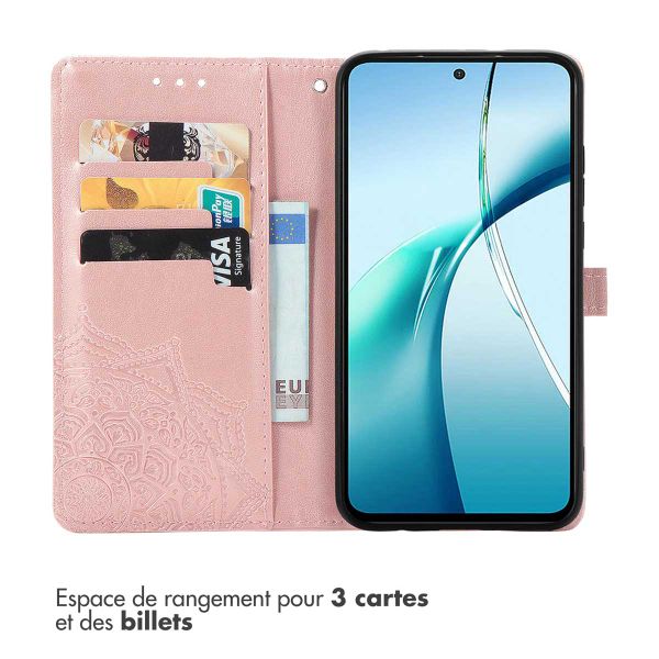 imoshion Etui de télephone Mandala Oppo A5 5G (2025) - Rose Doré