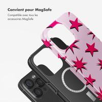 Selencia Coque arrière Vivid avec MagSafe Apple iPhone 15 Pro - Stars Rubine Red Light Pink