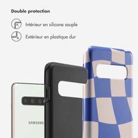 Selencia Coque arrière Vivid Tough Samsung Galaxy S10 - Groovy Sapphire Blue