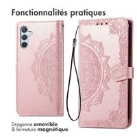 imoshion Etui de télephone Mandala Samsung Galaxy A34 (5G) - Rose Doré