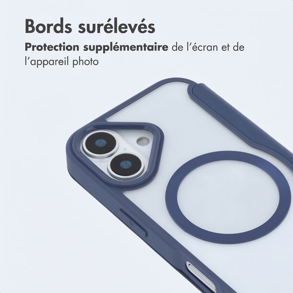 imoshion Bookcase transparente avec MagSafe Apple iPhone 17 - Bleu