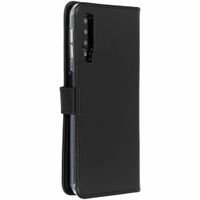Selencia Étui portefeuille en cuir véritable Samsung Galaxy A7 (2018) - Noir