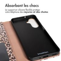 imoshion Étui de télephone portefeuille Design Samsung Galaxy A17 - Leopard Mood