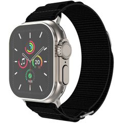 imoshion Bracelet en nylon Alpine Apple Watch Series 1 t/m 9 / SE (38/40/41 mm) | Series 10 / 11 (42 mm) - Noir