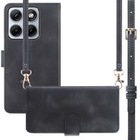 imoshion Etui de télephone portefeuille avec cordon Motorola Edge 70 Fusion - Noir