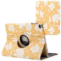 imoshion Coque tablette Design rotatif à 360° Apple iPad 6 (2018) 9.7 pouces / iPad 5 (2017) 9.7 pouces - Yellow Flowers