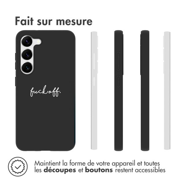 imoshion Coque Design Samsung Galaxy S23 - Fuck Off - Noir