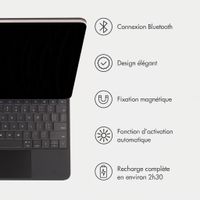 Accezz Clavier Bluetooth magnétique Apple iPad Air 11 pouces (2025) M3 / (2024) M2 / Pro 11 (2018/2020/2021/2022) - QWERTY / NL - Noir