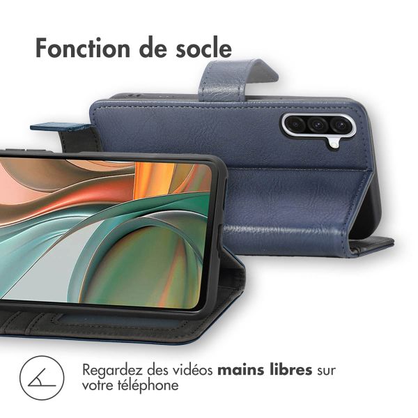 imoshion Étui de téléphone portefeuille Luxe Samsung Galaxy A36 - Bleu foncé