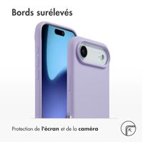 Accezz Coque Liquid Silicone avec MagSafe Apple iPhone Air - Violet