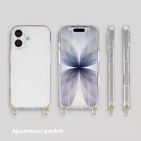 Selencia Coque arrière avec crochets amovibles Apple iPhone 17 - Transparent
