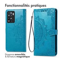 imoshion Etui de téléphone portefeuille Mandala Oppo A57(s) - Turquoise