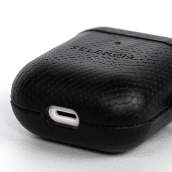 Selencia Coque Serpent Yara AirPods 1 / 2 - Noir