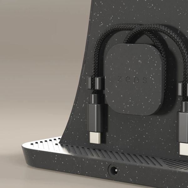 Zens Support de charge pour iPad ou Apple MacBook - 60 Watt - Plastique recyclé