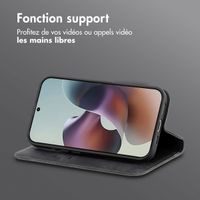 imoshion Étui de téléphone portefeuille Slim Motorola Moto G56 - Noir