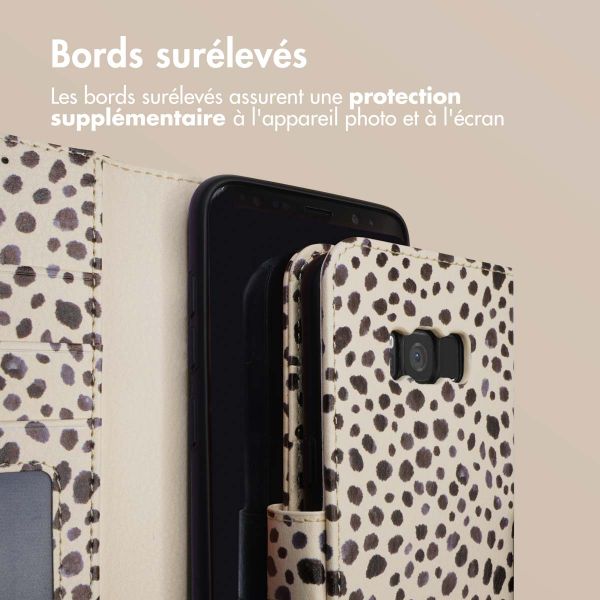 imoshion Étui de télephone portefeuille Design Samsung Galaxy S8 - Black And White Dots