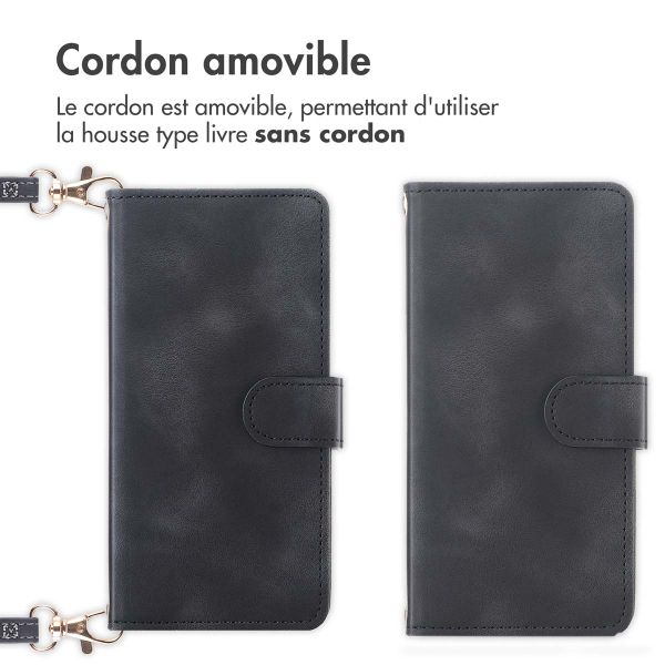 imoshion Etui de télephone portefeuille avec cordon Samsung Galaxy S23 - Noir