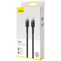 Baseus Cafule Series câble de charge rapide USB-C vers USB-C - 100 Watt - 2 mètres - Noir