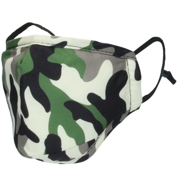 imoshion Réutilisable, masque lavable avec 3 couches de coton - Camo