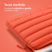 imoshion Pochette ordinateur Puffer 13-14 pouces - Apricot Crush Orange