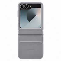 Samsung Original Coque KindSuit en Cuir Végan Samsung Galaxy Z Flip 6 / Flip 7 FE - Gray