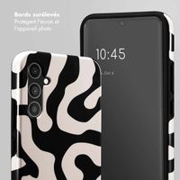 Selencia Coque arrière Vivid Samsung Galaxy A34 (5G) - Art Wave Black