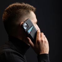 Accezz Porte-cartes en cuir - Compatible avec MagSafe et Qi2 - Onyx Black