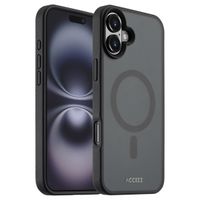 Accezz Coque Givrée Robuste avec MagSafe iPhone 16 Plus - Noir