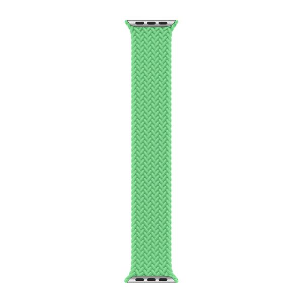 Apple Bracelet Solo tressé Apple Watch | 44/45/46/49 mm - Taille 12 - Bright Green