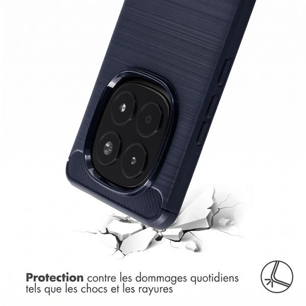 imoshion Coque Brushed Xiaomi Redmi Note 15 Pro (4G) - Bleu foncé