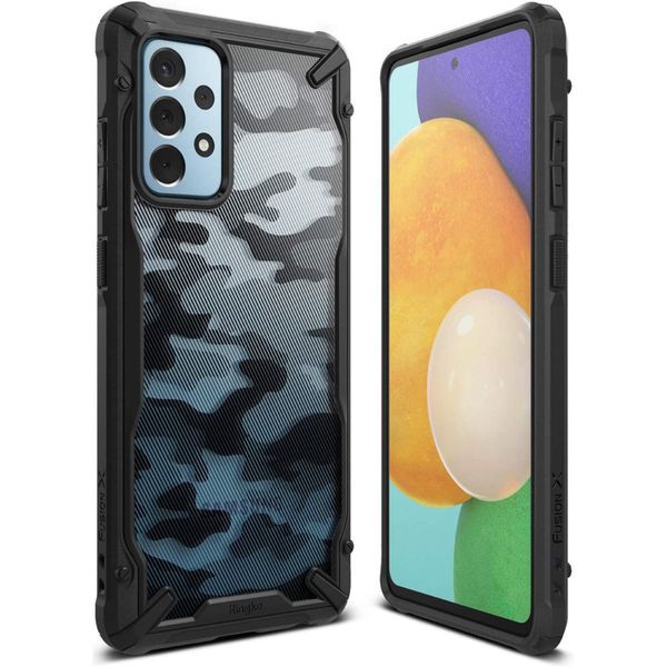 Ringke Coque Fusion X Samsung Galaxy A52(s) (5G/4G) - Camo Noir