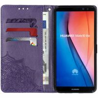 Etui de téléphone portefeuille Mandala Huawei Mate 10 Lite