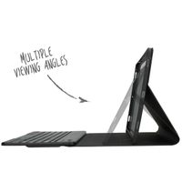 Accezz Étui de tablette portefeuille Bluetooth Clavier QWERTY Samsung Galaxy Tab S9 Plus 12.4 pouces - Noir