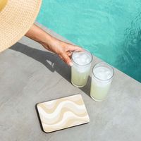 Selencia Étui de liseuse portefeuille Vivid Kobo Clara Colour / Clara BW - Desert Waves Beige