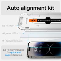 Spigen Protection d'écran en verre trempé GLAStR Fit + Applicator 2-pack Apple iPhone 14 Pro