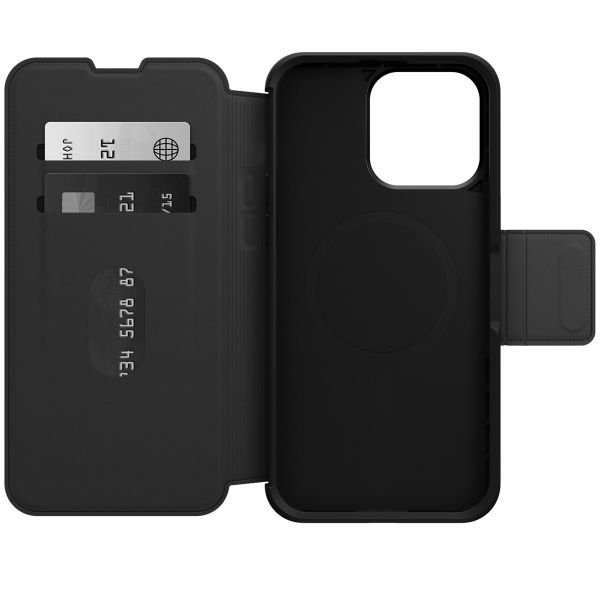 OtterBox ﻿Étui de téléphone portefeuille Strada MagSafe Apple iPhone 15 Pro Max - Noir