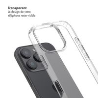 Selencia Coque arrière avec crochets amovibles Apple iPhone 16 Pro Max - Transparent