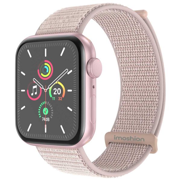 imoshion Bracelet en nylon⁺ Apple Watch Series 1 á 10 / SE / Ultra (2) (44/45/46/49 mm) - Light Pink