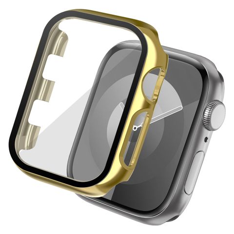 imoshion Coque rigide brillante à couverture complète Apple Watch 1 / 2 / 3 - 38 mm - Doré