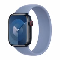 Apple Bracelet Boucle unique en Silicone Apple Watch Series 1 - 9 / SE (38/40/41 mm) | Series 10 / 11 (42 mm) - Taille 5 - Winter Blue