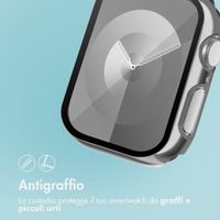 imoshion Coque rigide brillante à couverture complète Apple Watch 7 / 8 / 9 - 45 mm - Argent