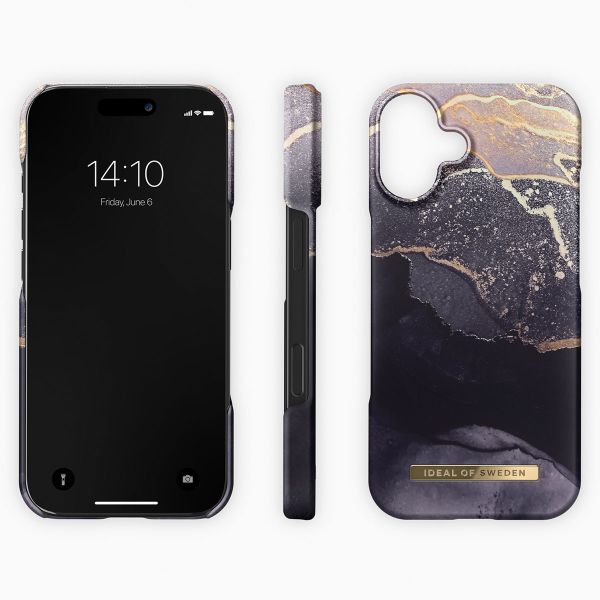 iDeal of Sweden Coque Fashion Apple iPhone 16 - Golden Twilight Marble
