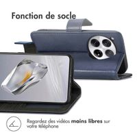 imoshion Étui de télephone portefeuille de luxe OnePlus 12 - Bleu foncé