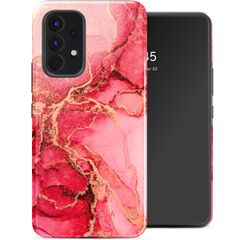 Selencia Coque arrière Vivid Tough Samsung Galaxy A53 - Rosy Marble