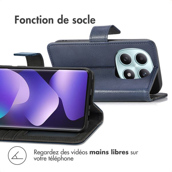imoshion Étui de télephone portefeuille Xiaomi Redmi Note 15 (5G) - Bleu foncé