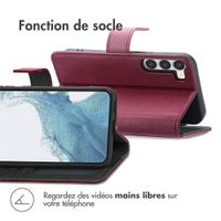 imoshion Étui de téléphone portefeuille Luxe Samsung Galaxy S23 - Bordeaux