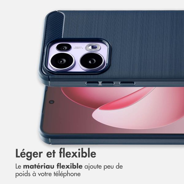 imoshion Coque Brushed Oppo Reno 13 Pro - Bleu foncé
