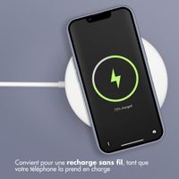 Accezz Coque Liquid Silicone Apple iPhone 14 / 13 - Lavender Gray