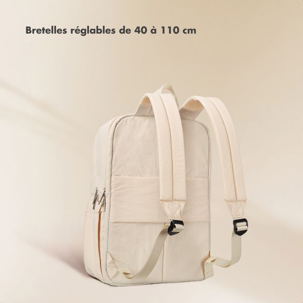 Selencia Sac à dos ordinateur portables Vaya Puffy 16 pouces - Soft Ivory